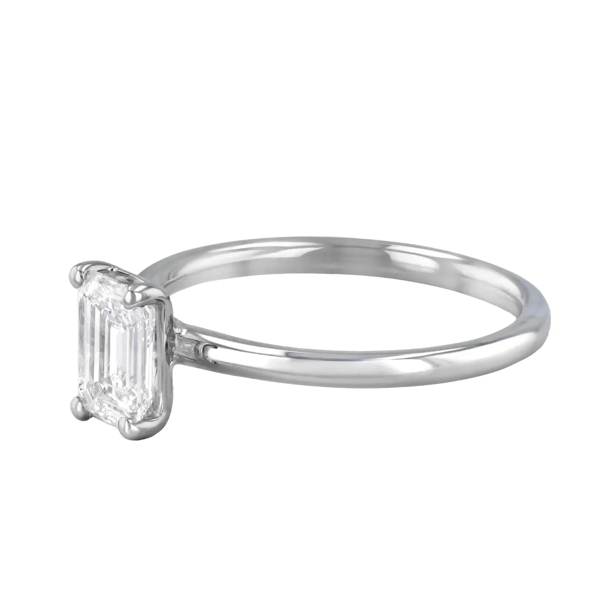 2-00ct Sofia Emerald Cut Diamond Solitaire Engagement Ring | Platinum