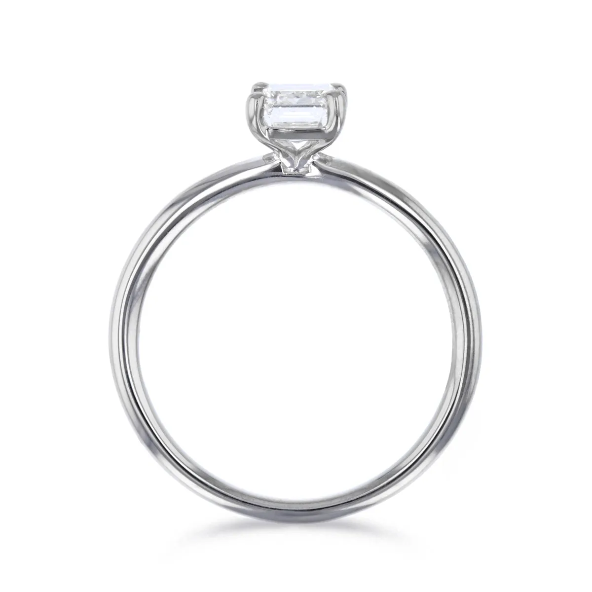 2-00ct Sofia Emerald Cut Diamond Solitaire Engagement Ring | Platinum