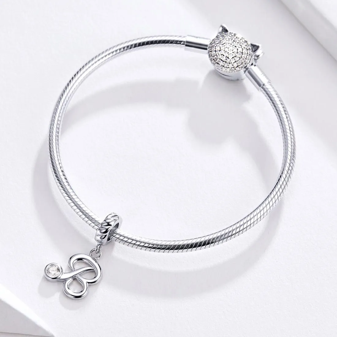 925 Sterling Silver Letter Pendant For Diy Bracelet Or Necklace Style - L