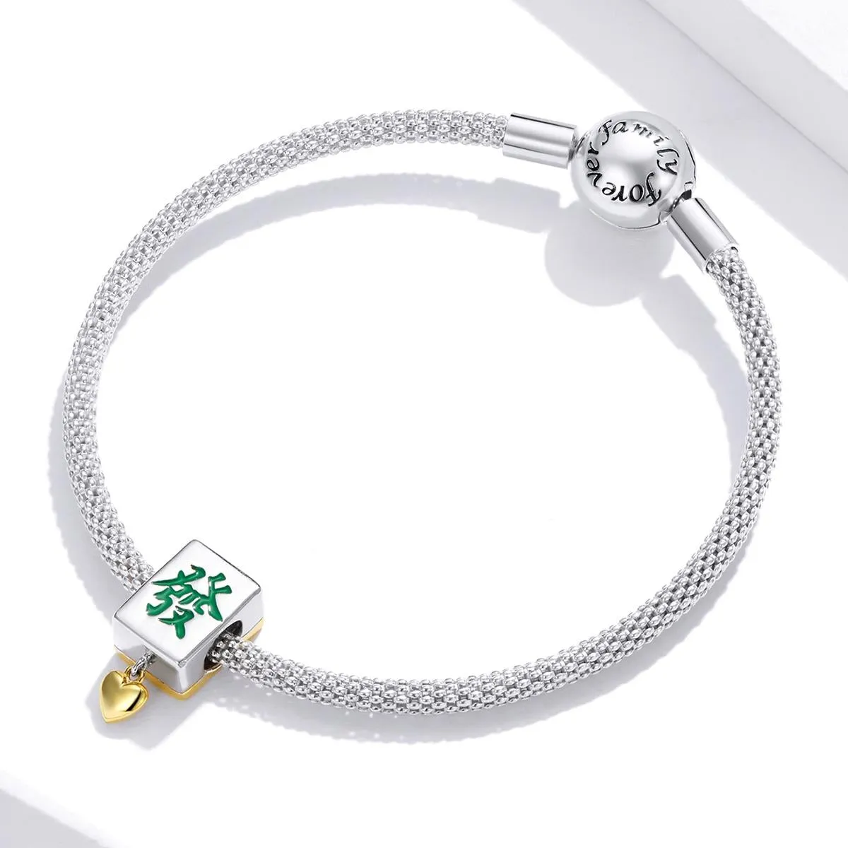 925 Sterling Silver Mahjong Beads For Diy Bracelets & Necklaces
