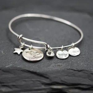 Adjustable Capricorn Bangle