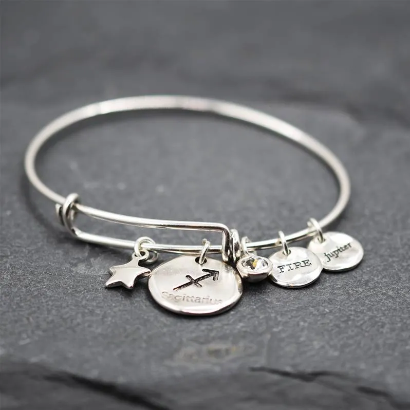 Adjustable Sagittarius Bangle