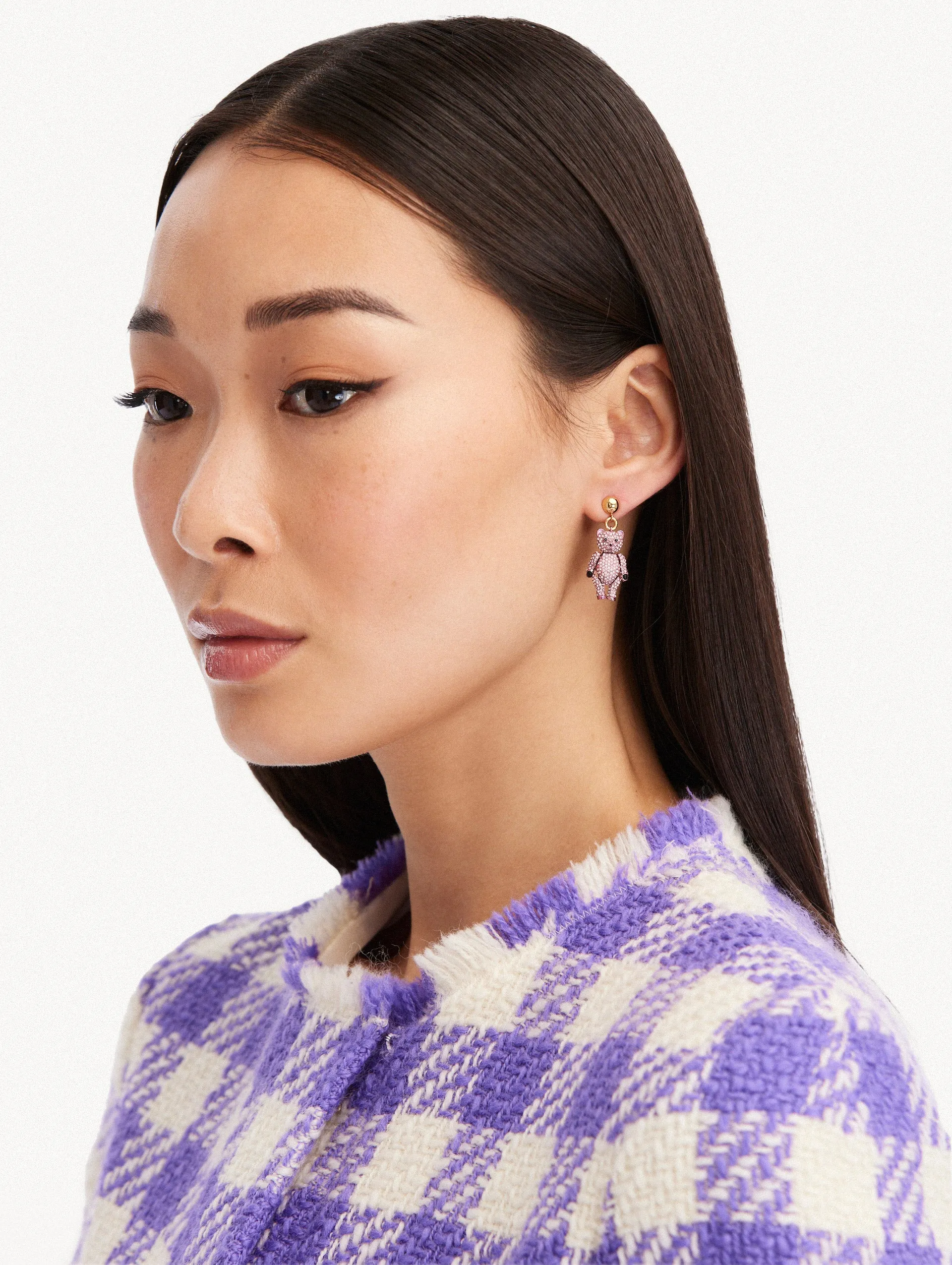 Baby Bear Crystal Earrings