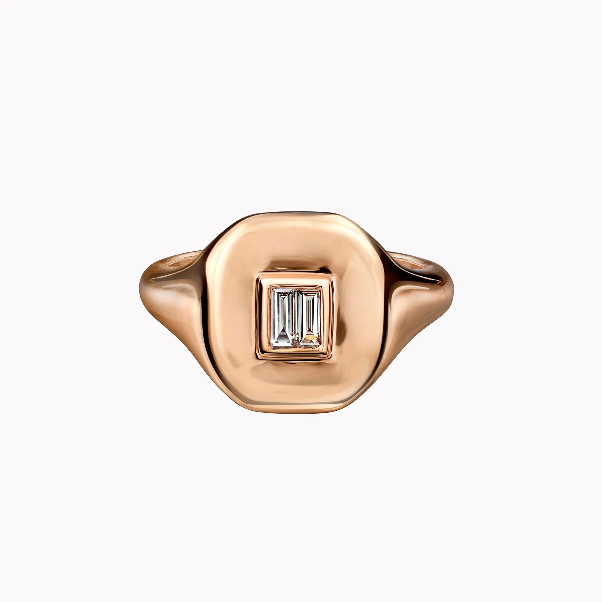 Baguette Diamond Pinky Ring
