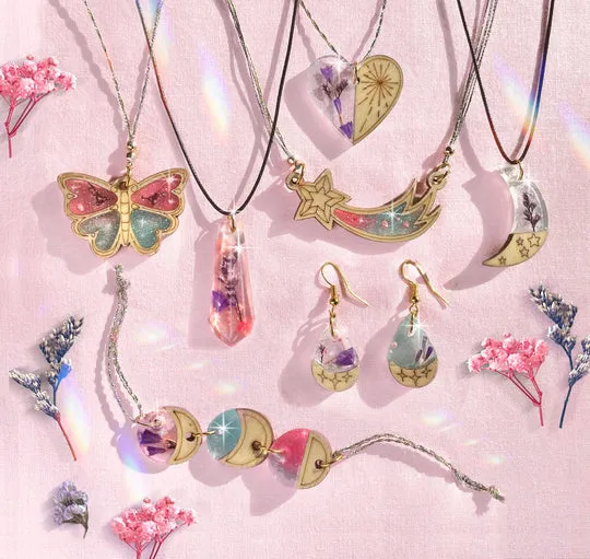 Bright Stripes Wish*Craft Wood   Resin Charm Jewelry