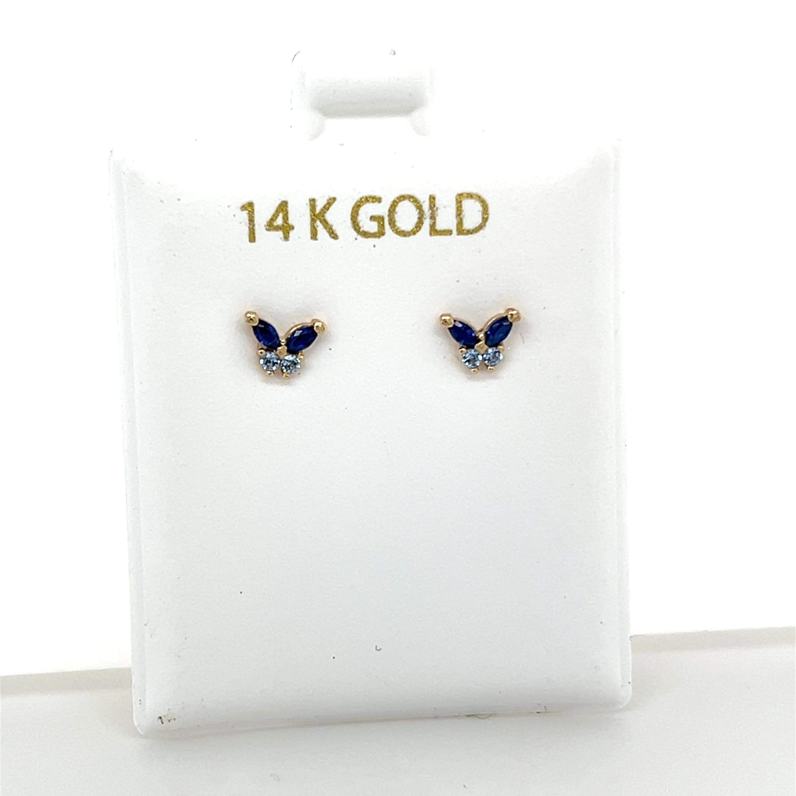 Butterfly CZ Studs