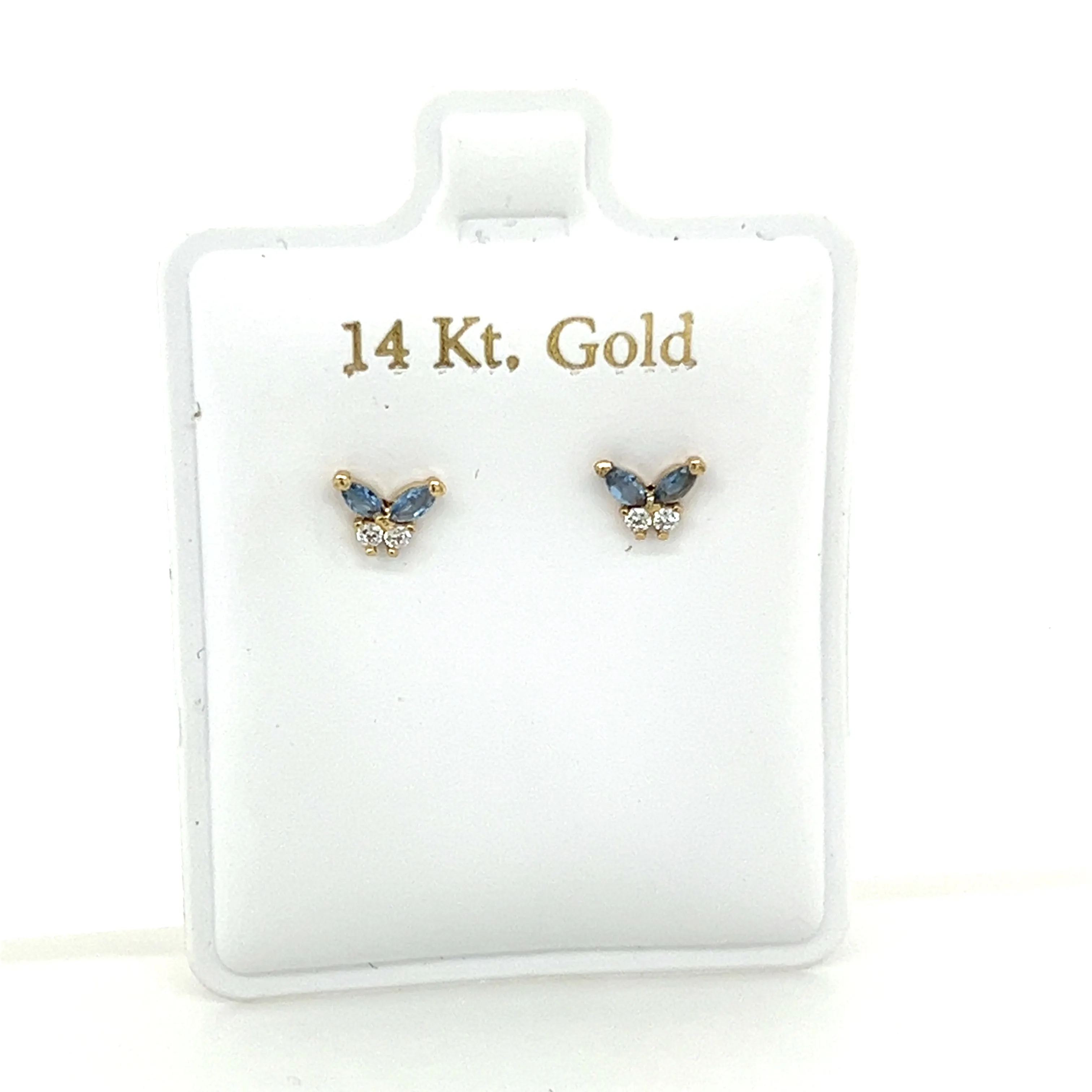 Butterfly CZ Studs