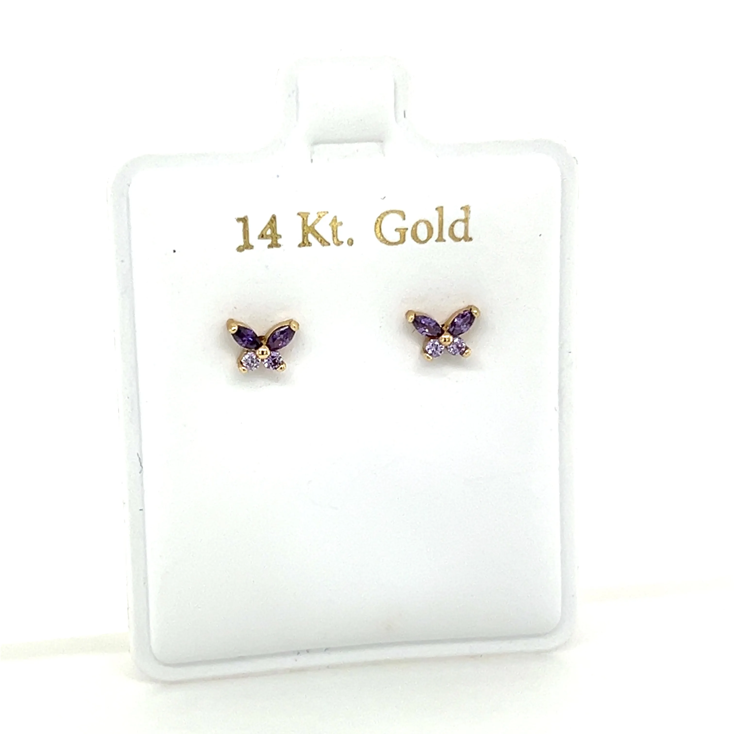 Butterfly CZ Studs
