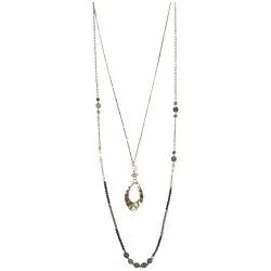 Carter Charcoal Necklace