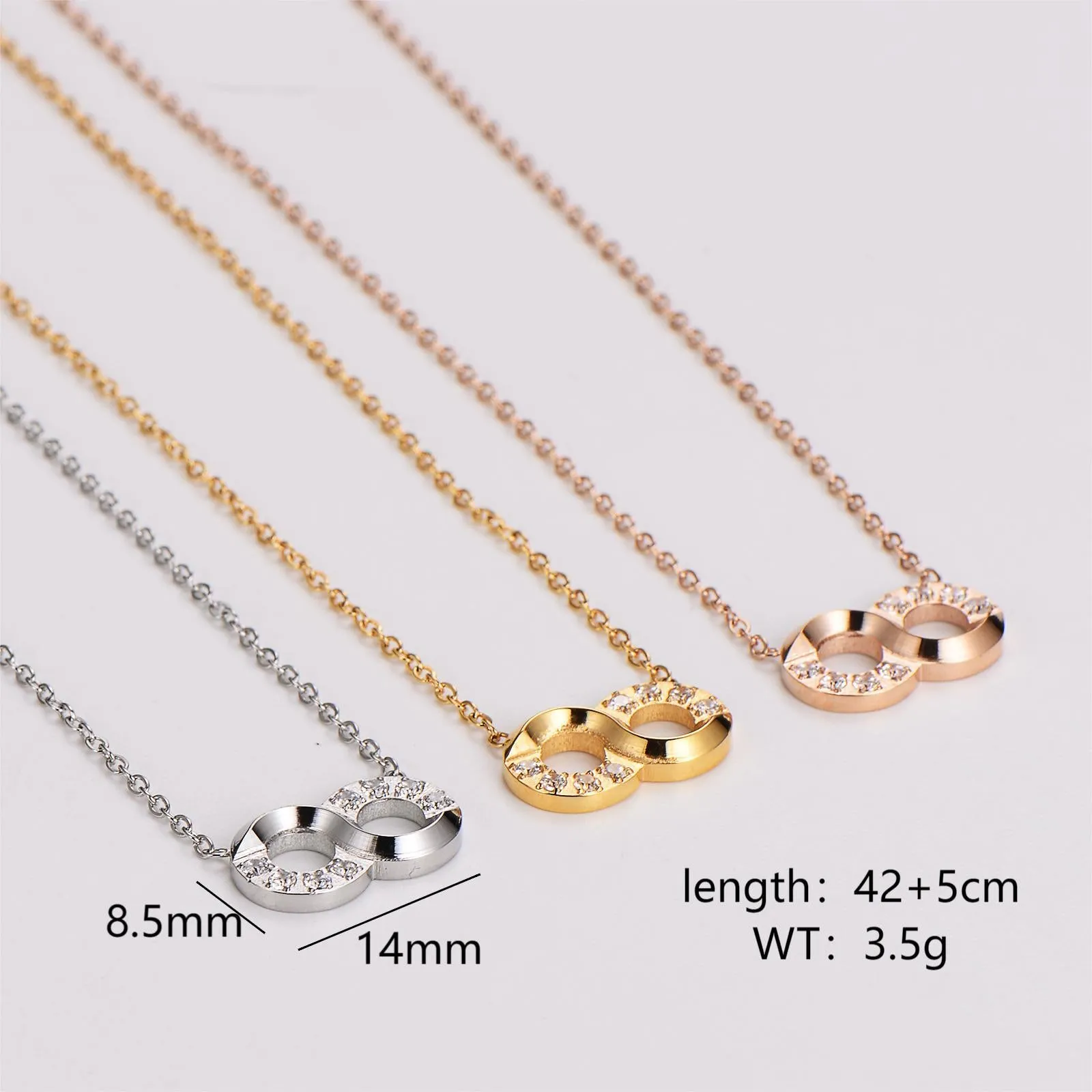 Casual Symbol Stainless Steel Electroplating Necklaces