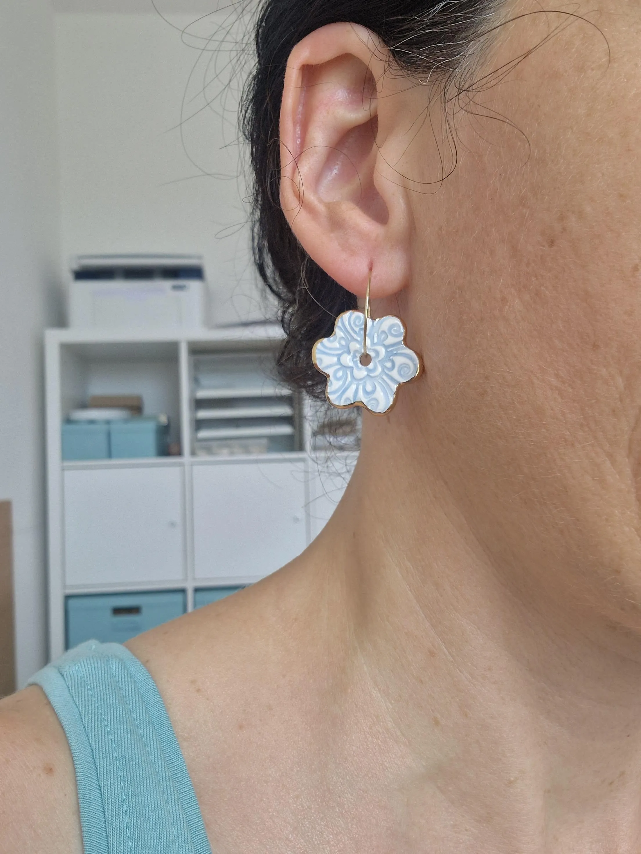 Ceramic earrings No. 20