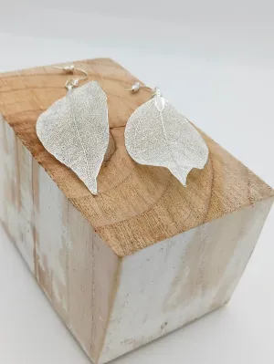 Filigree Leaf Drop Earrings