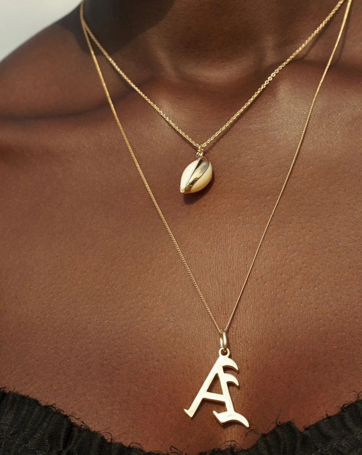 Gold Letter T Necklace