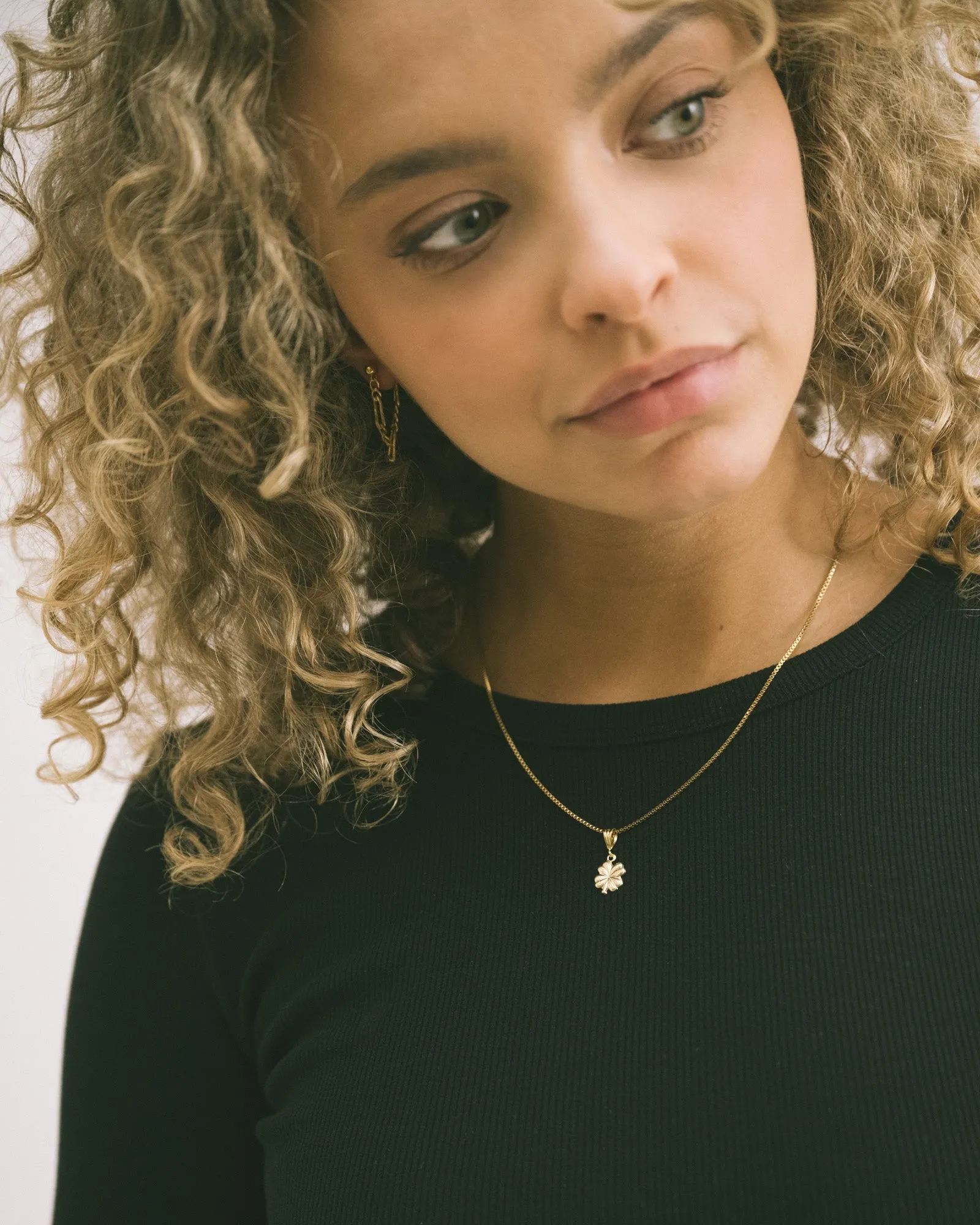 Goldfilled Necklace Charm Lucky