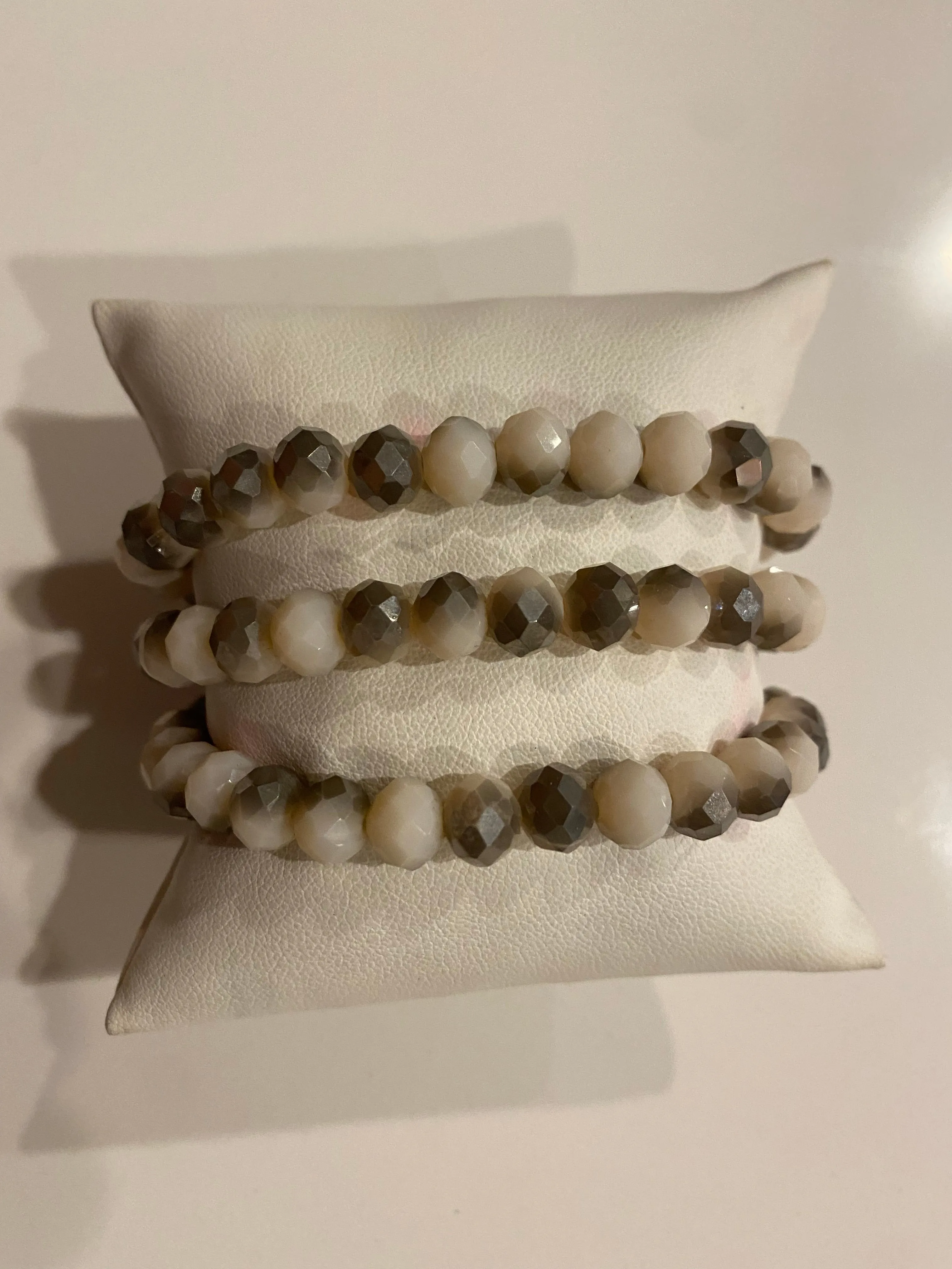 Gorgeous Small Hand Beaded Stretch Bracelets