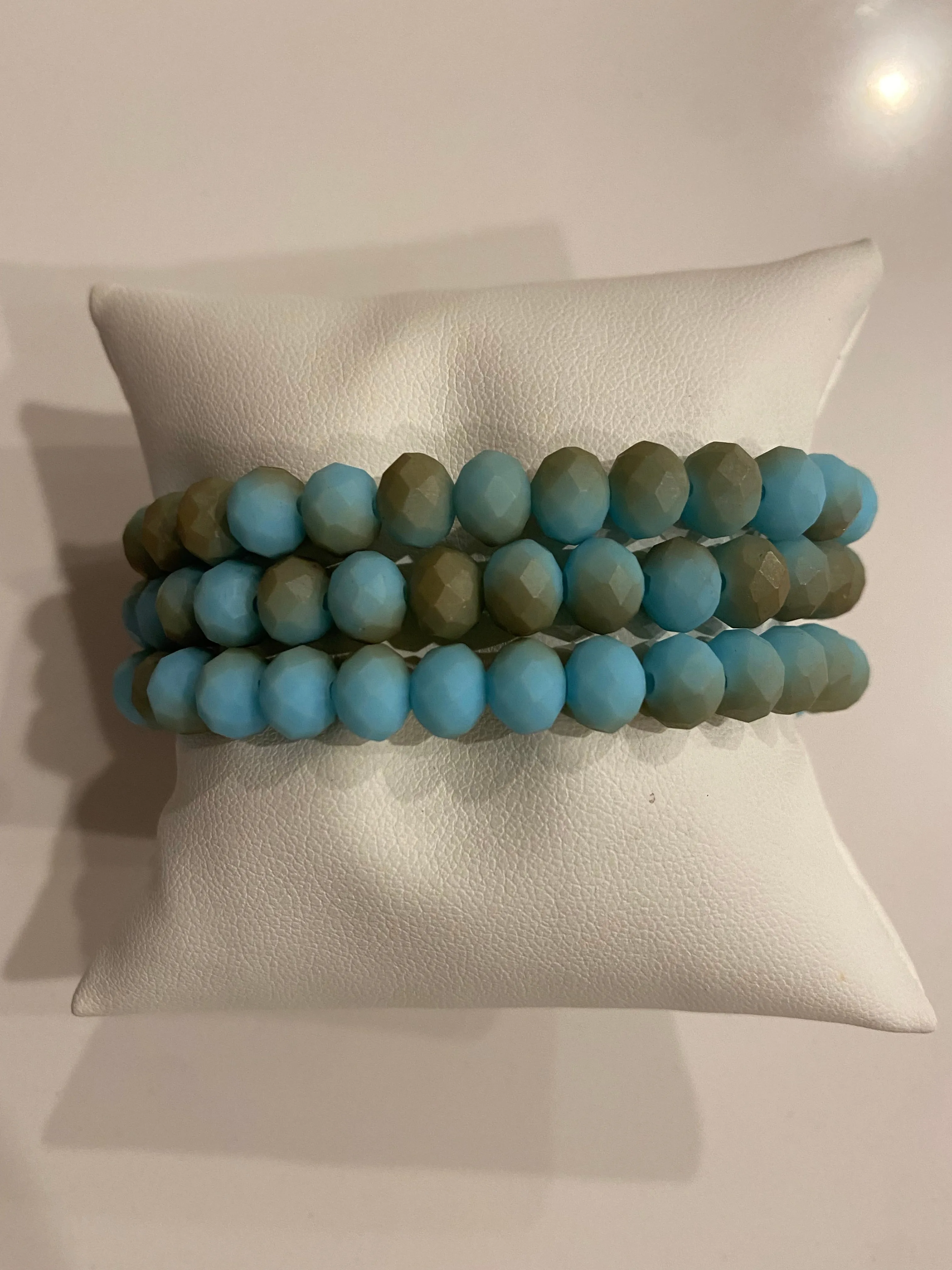 Gorgeous Small Hand Beaded Stretch Bracelets