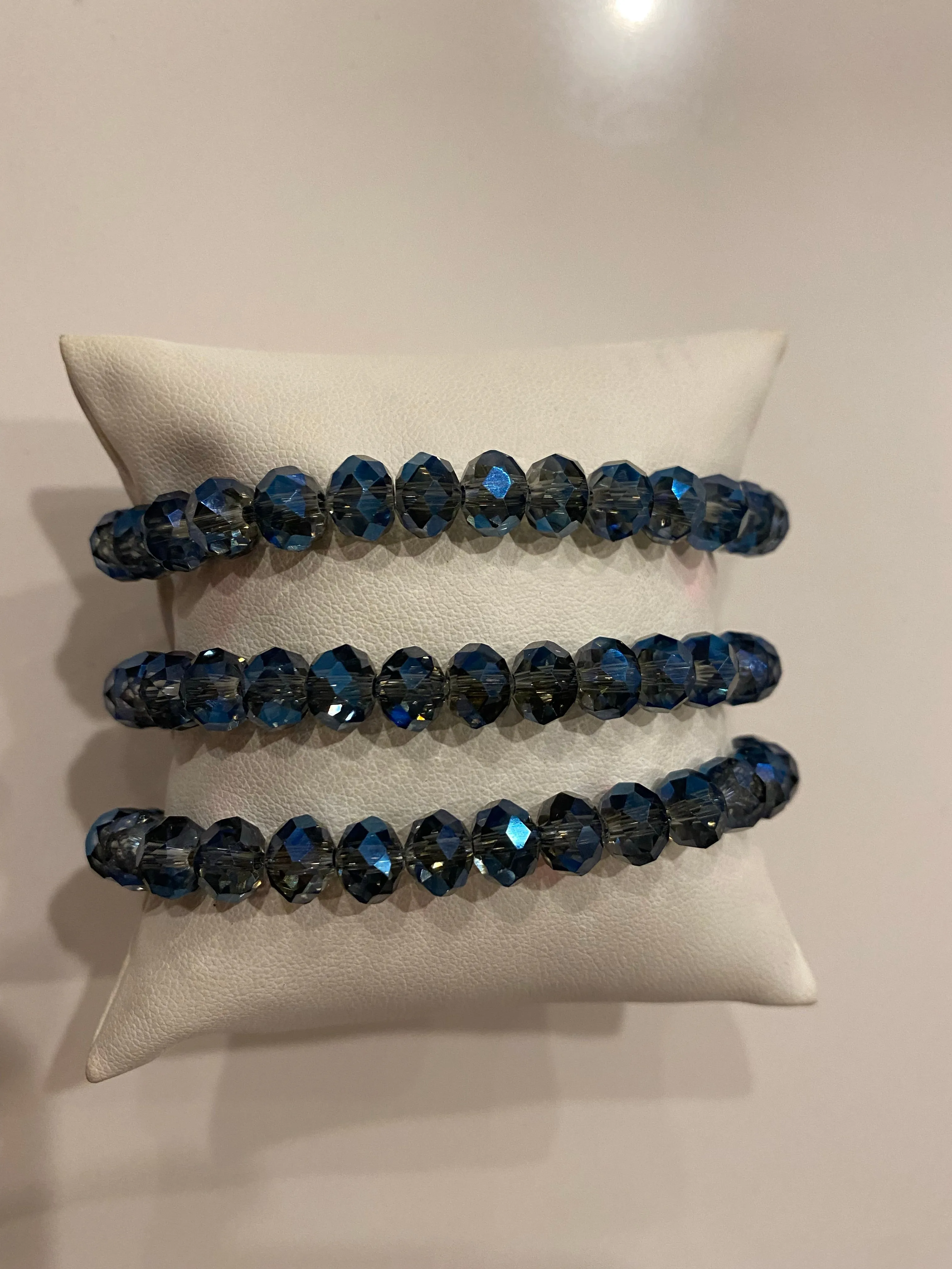 Gorgeous Small Hand Beaded Stretch Bracelets