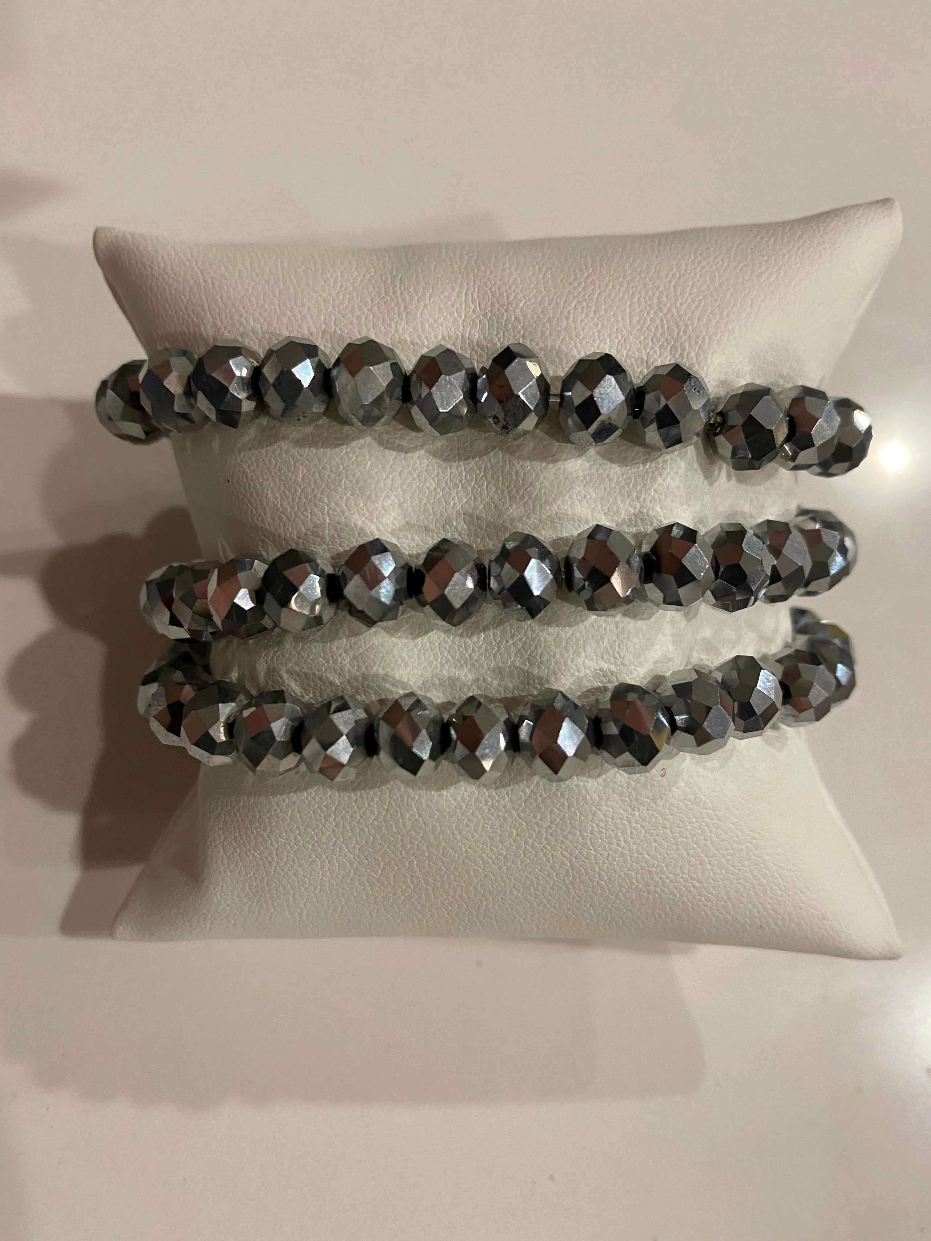 Gorgeous Small Hand Beaded Stretch Bracelets