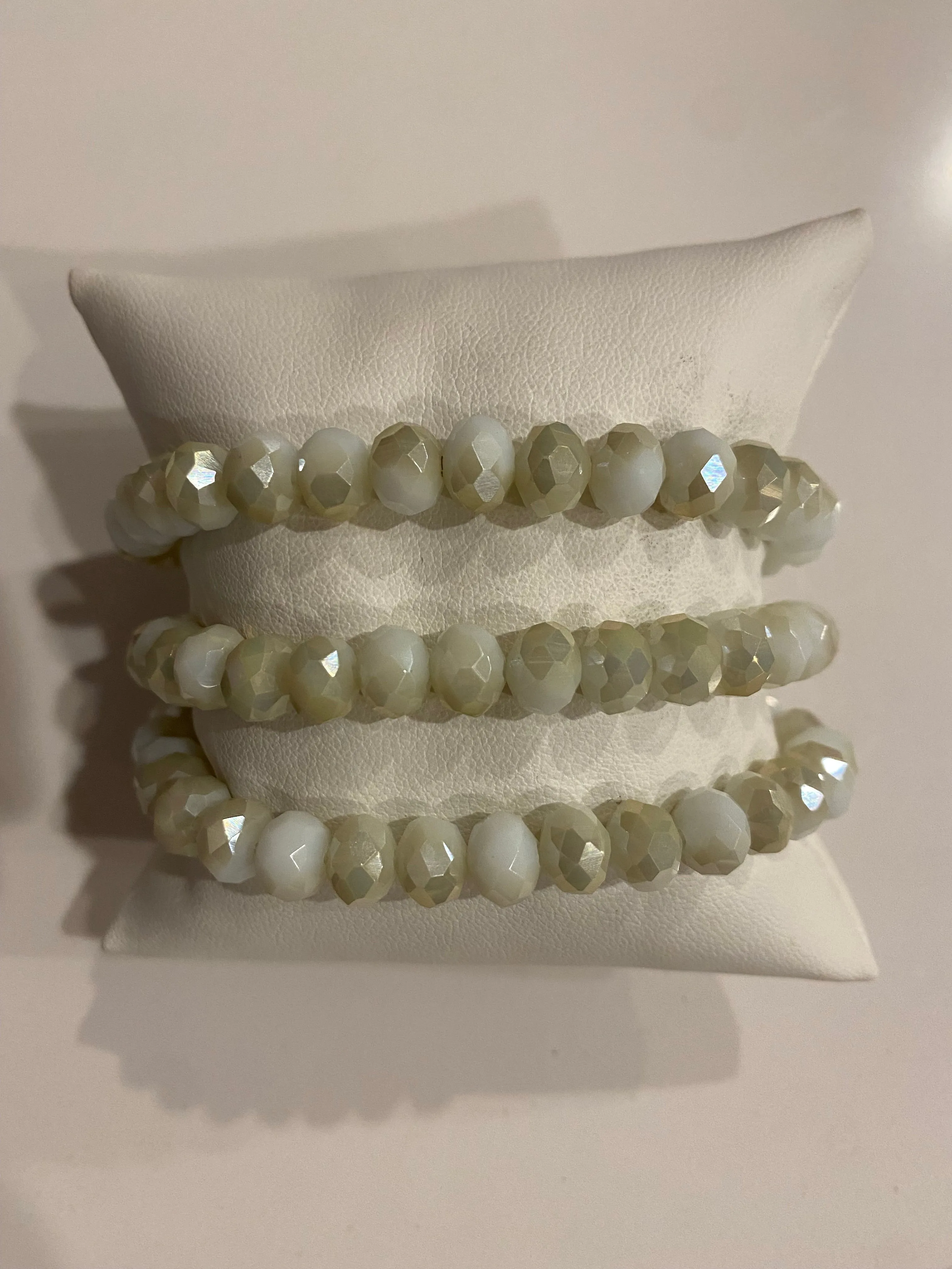 Gorgeous Small Hand Beaded Stretch Bracelets