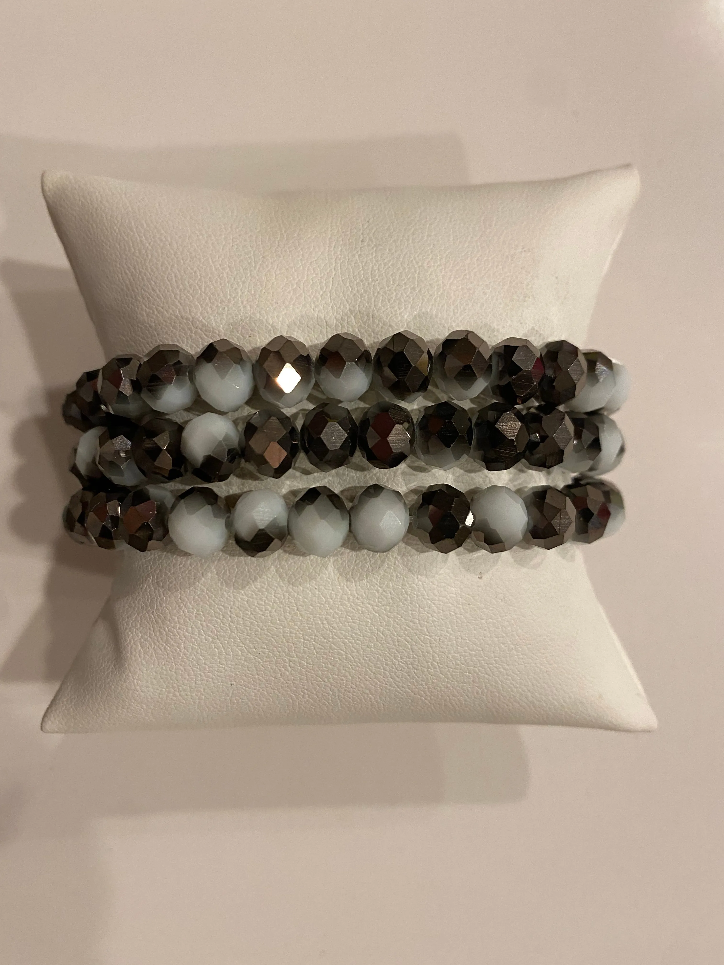 Gorgeous Small Hand Beaded Stretch Bracelets