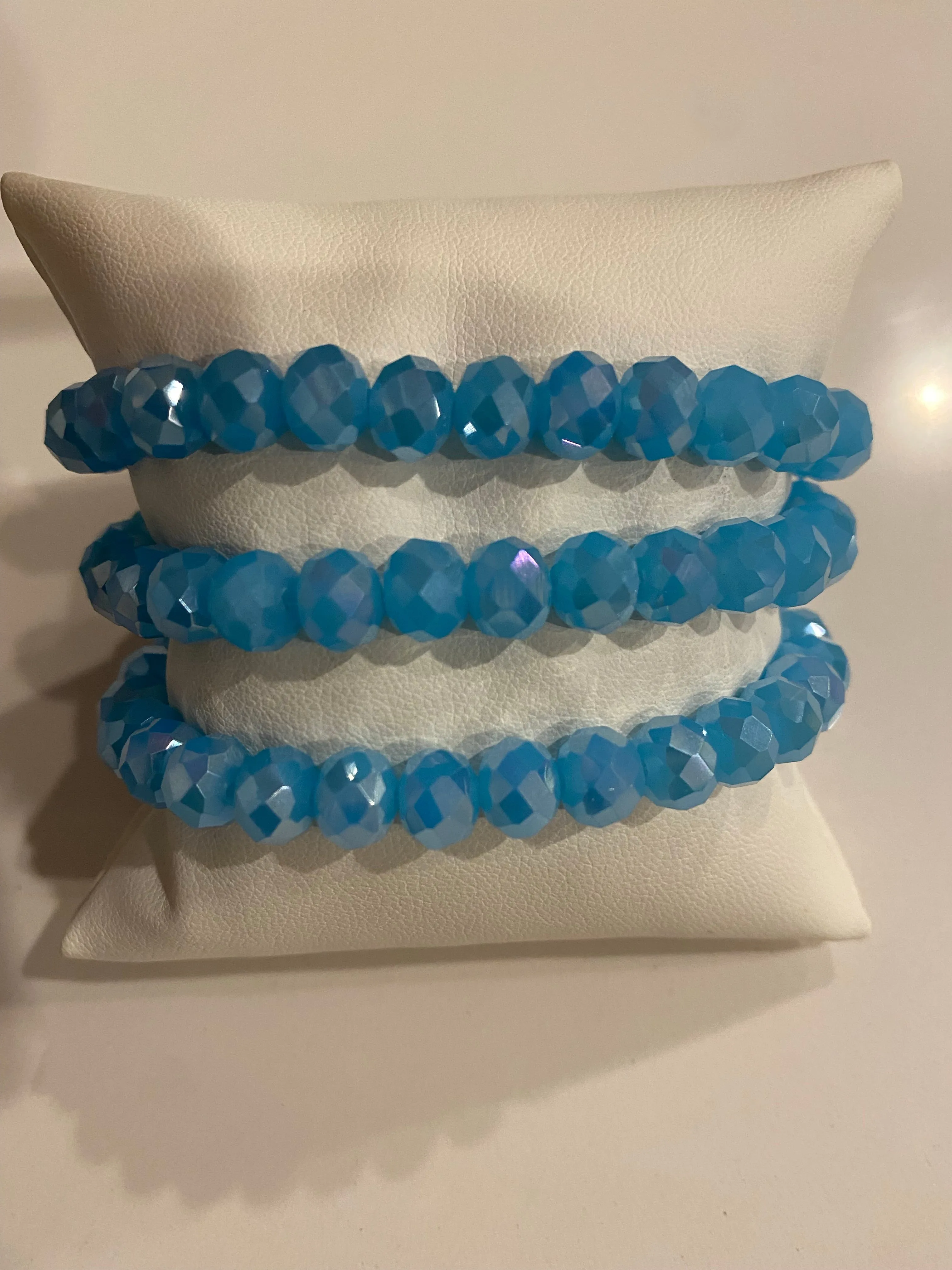 Gorgeous Small Hand Beaded Stretch Bracelets