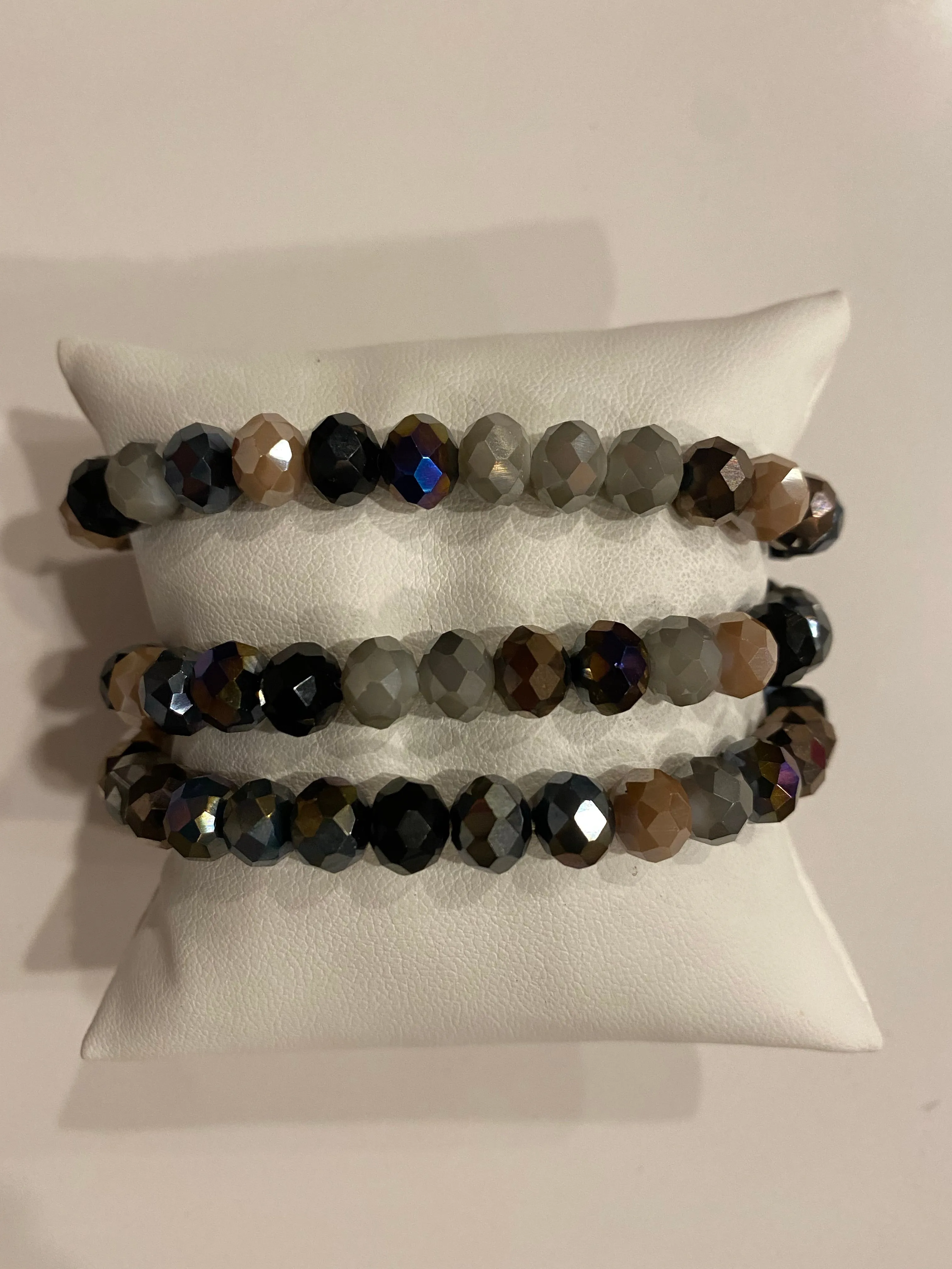 Gorgeous Small Hand Beaded Stretch Bracelets