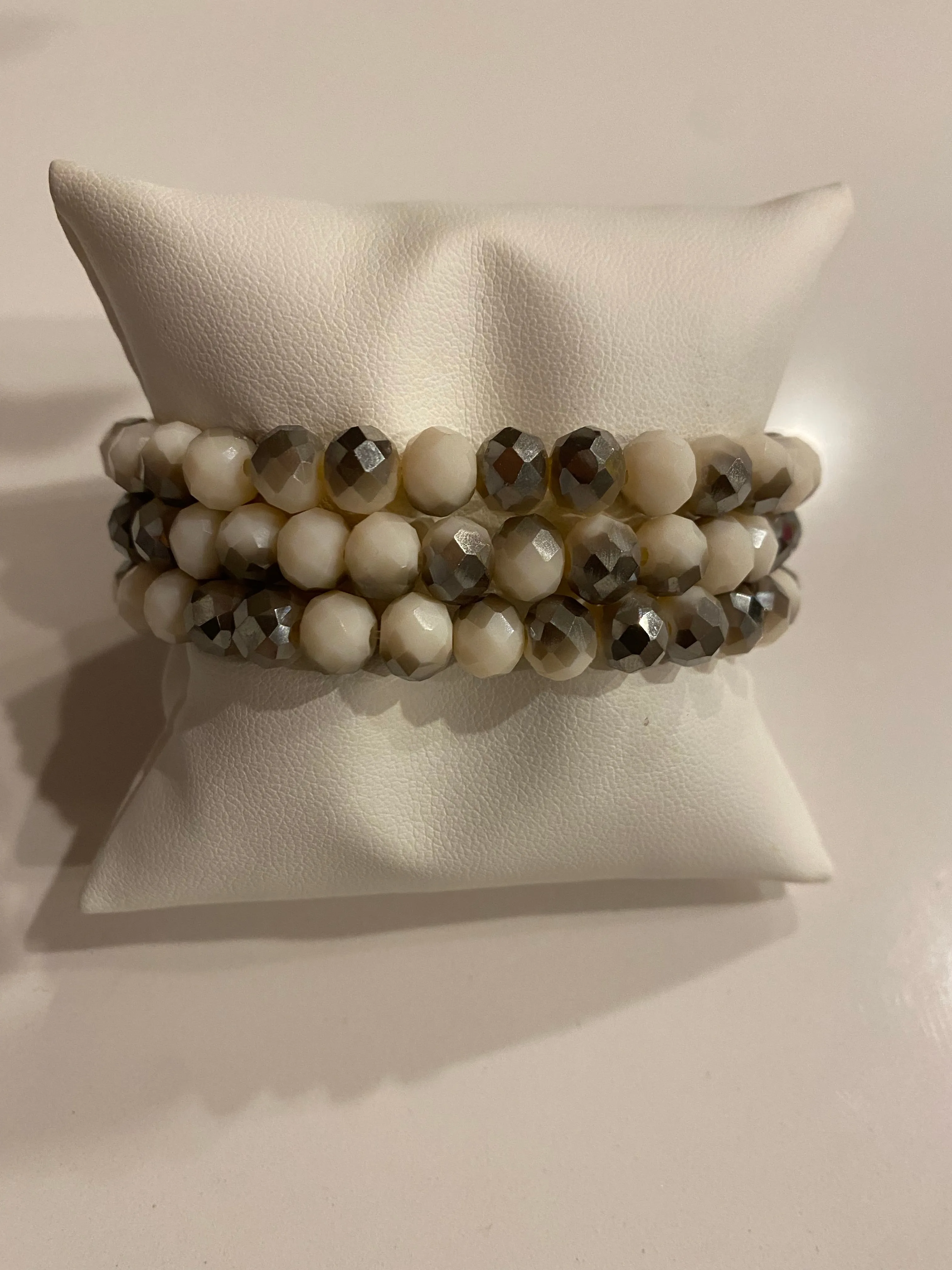 Gorgeous Small Hand Beaded Stretch Bracelets