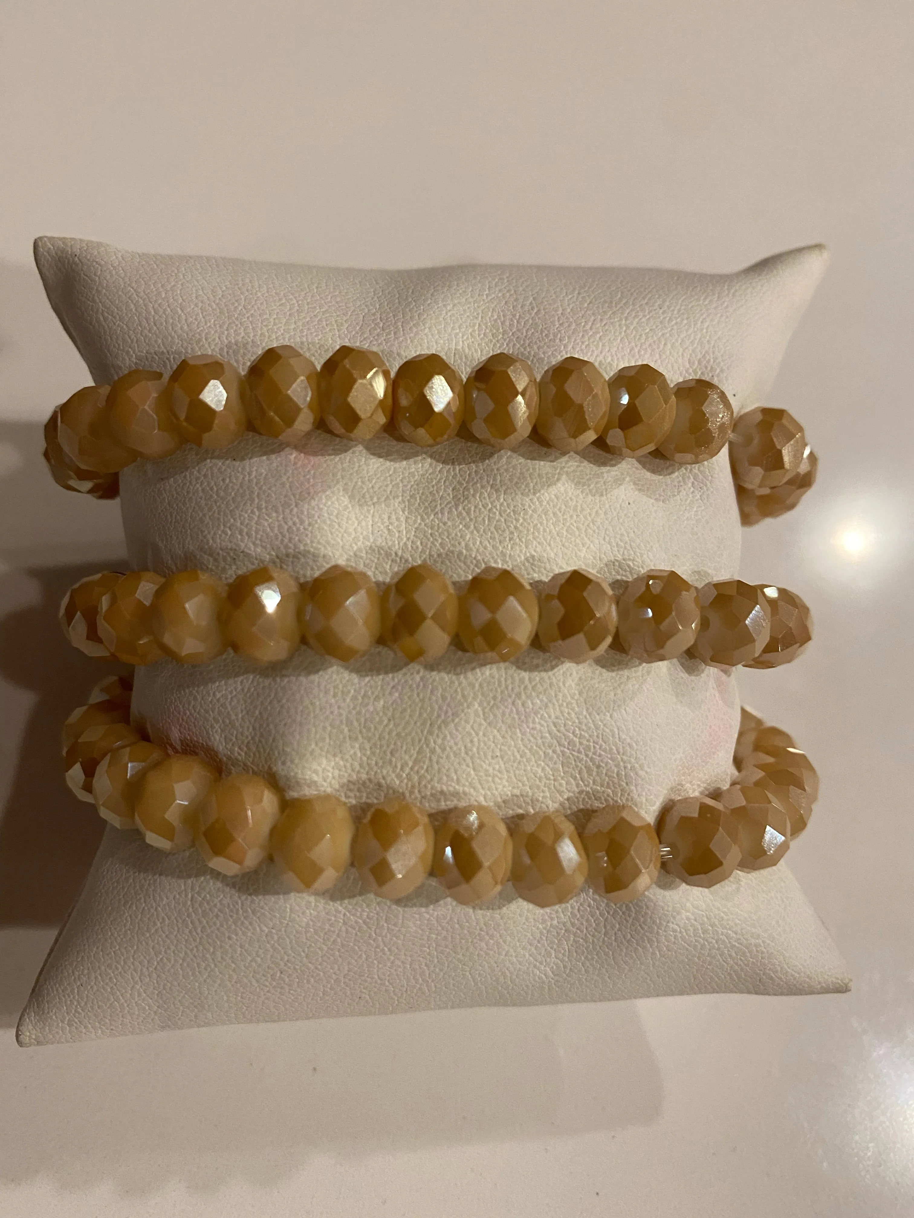 Gorgeous Small Hand Beaded Stretch Bracelets