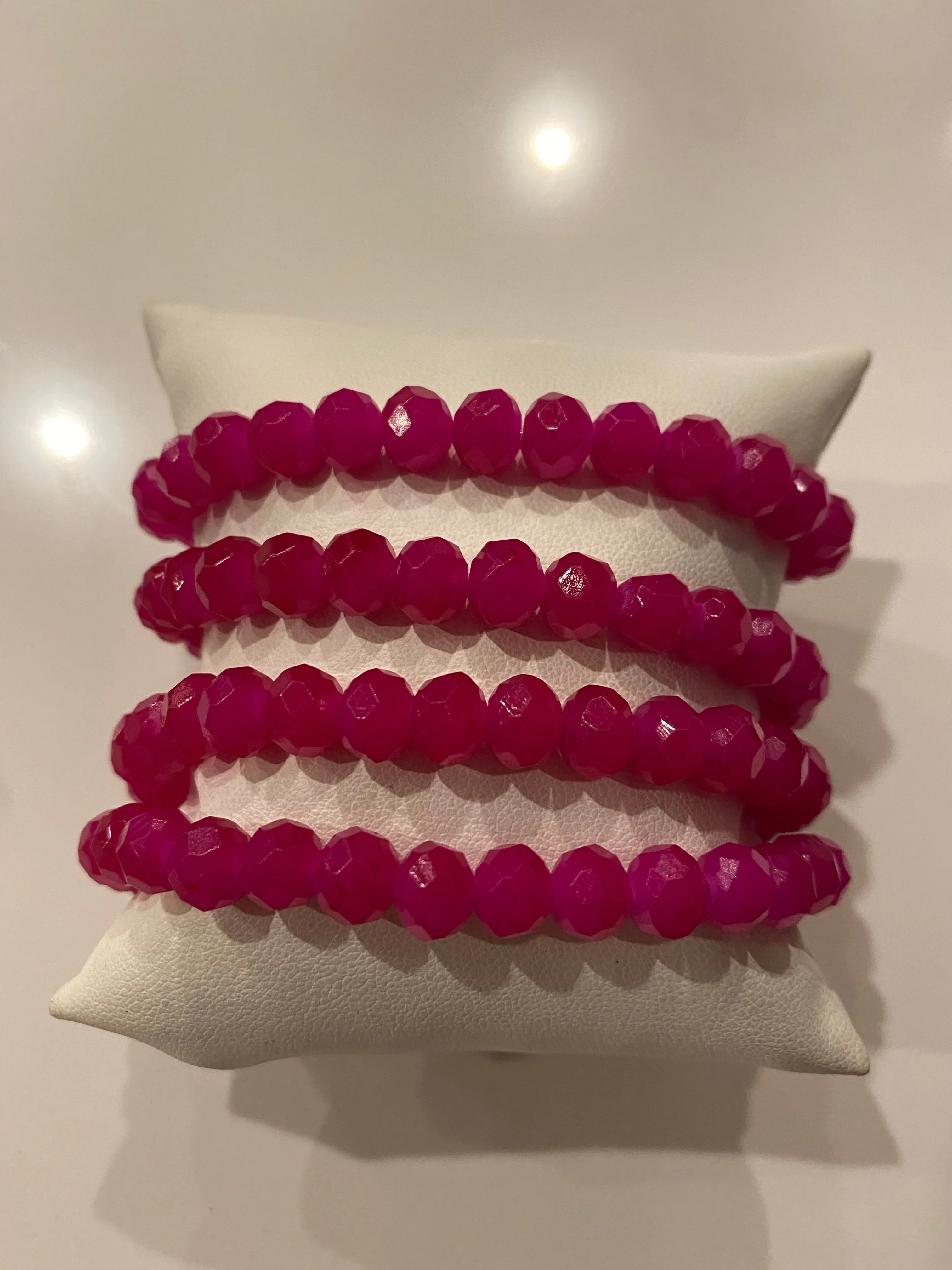 Gorgeous Small Hand Beaded Stretch Bracelets