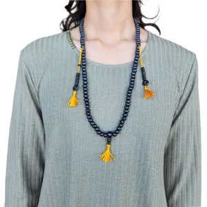 Handmade Bone Mala Prayer Bead Necklace
