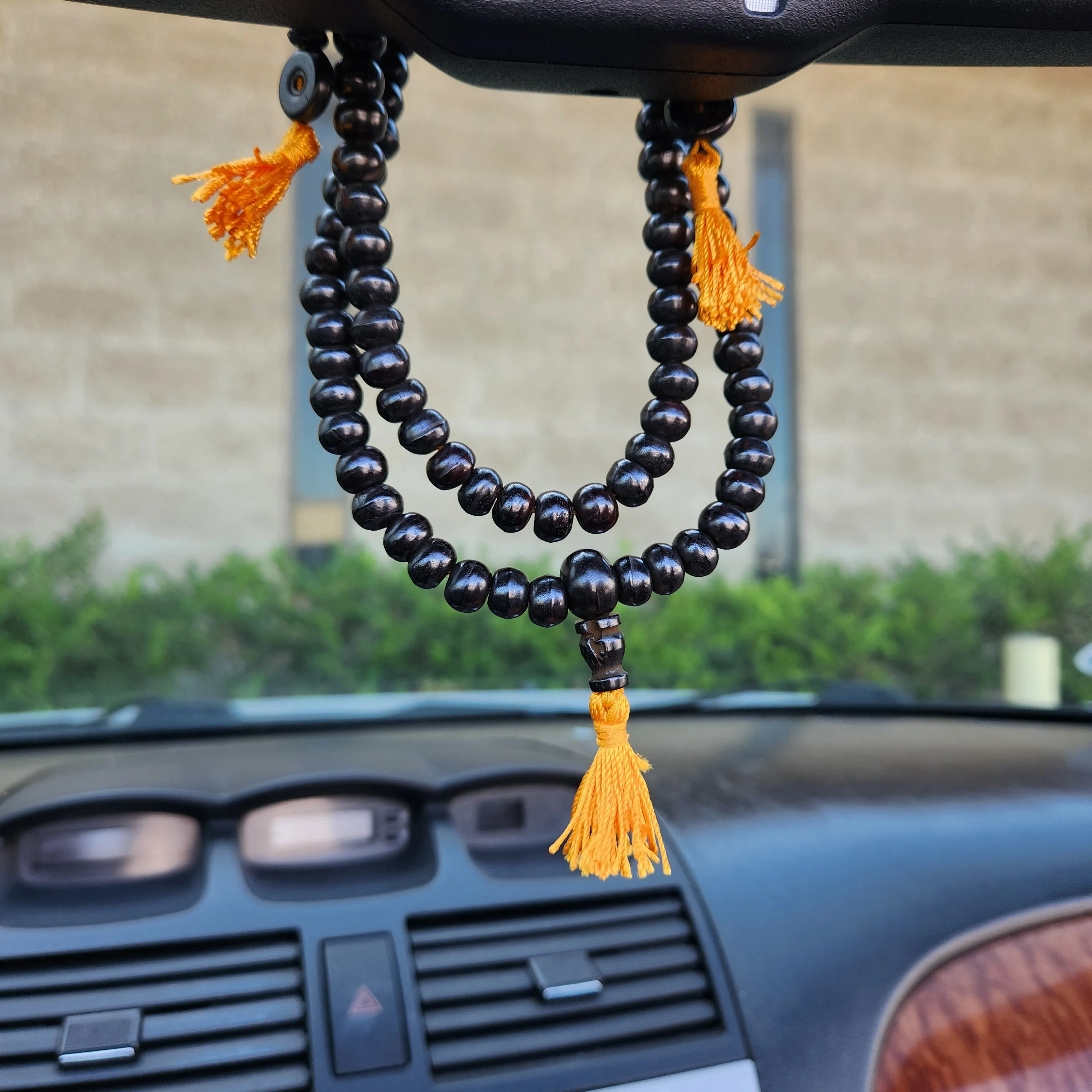 Handmade Bone Mala Prayer Bead Necklace