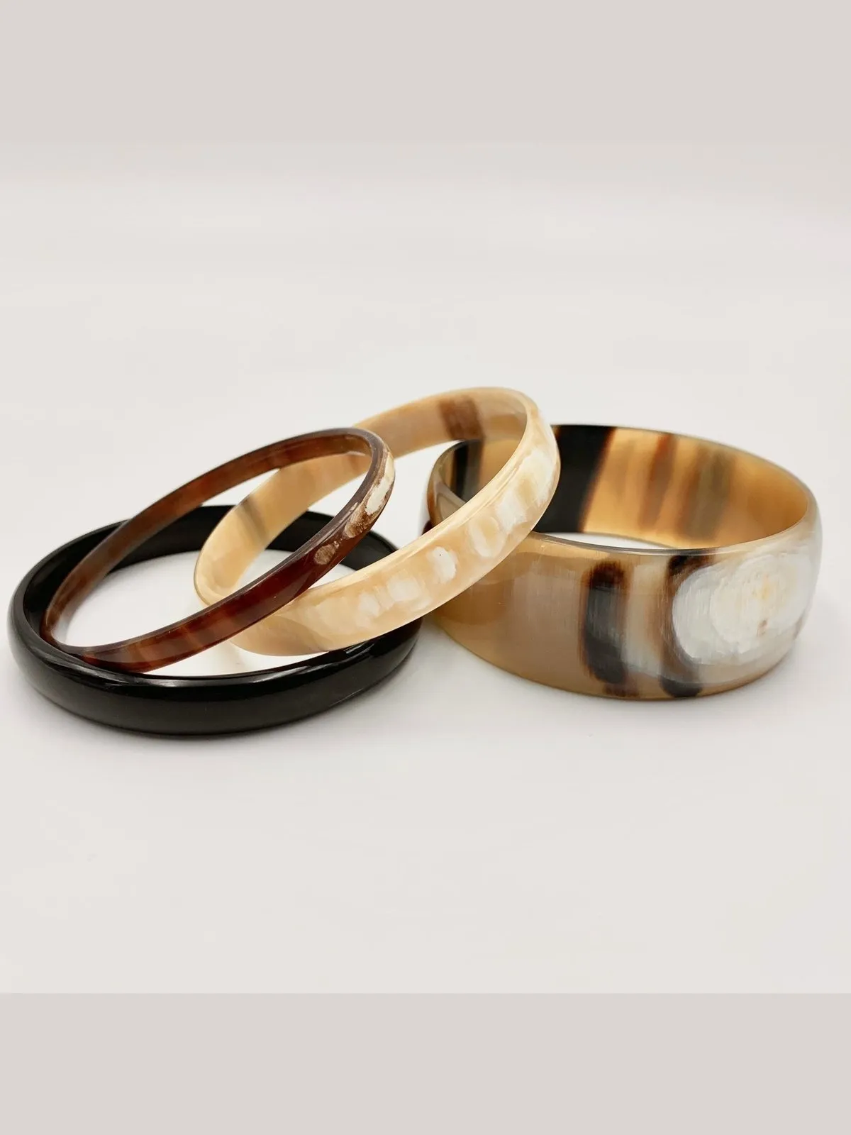 Horn Bangle - Wide