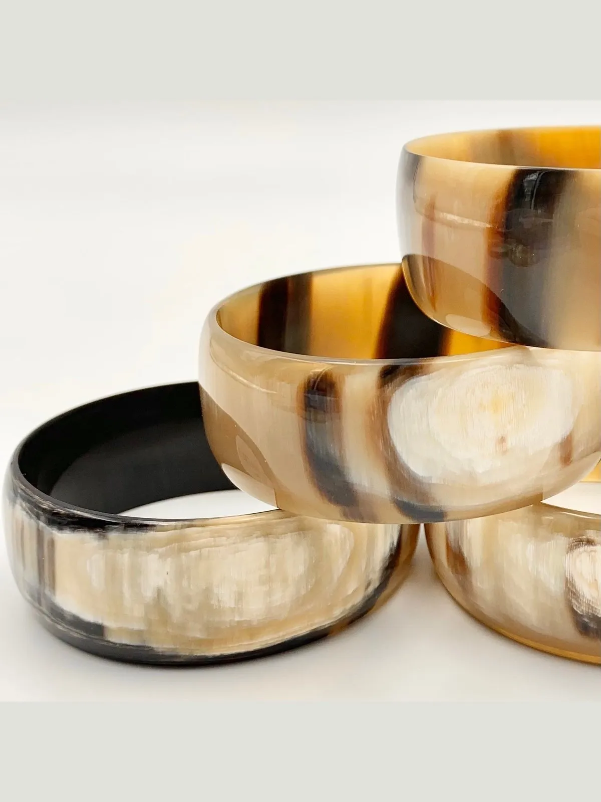 Horn Bangle - Wide