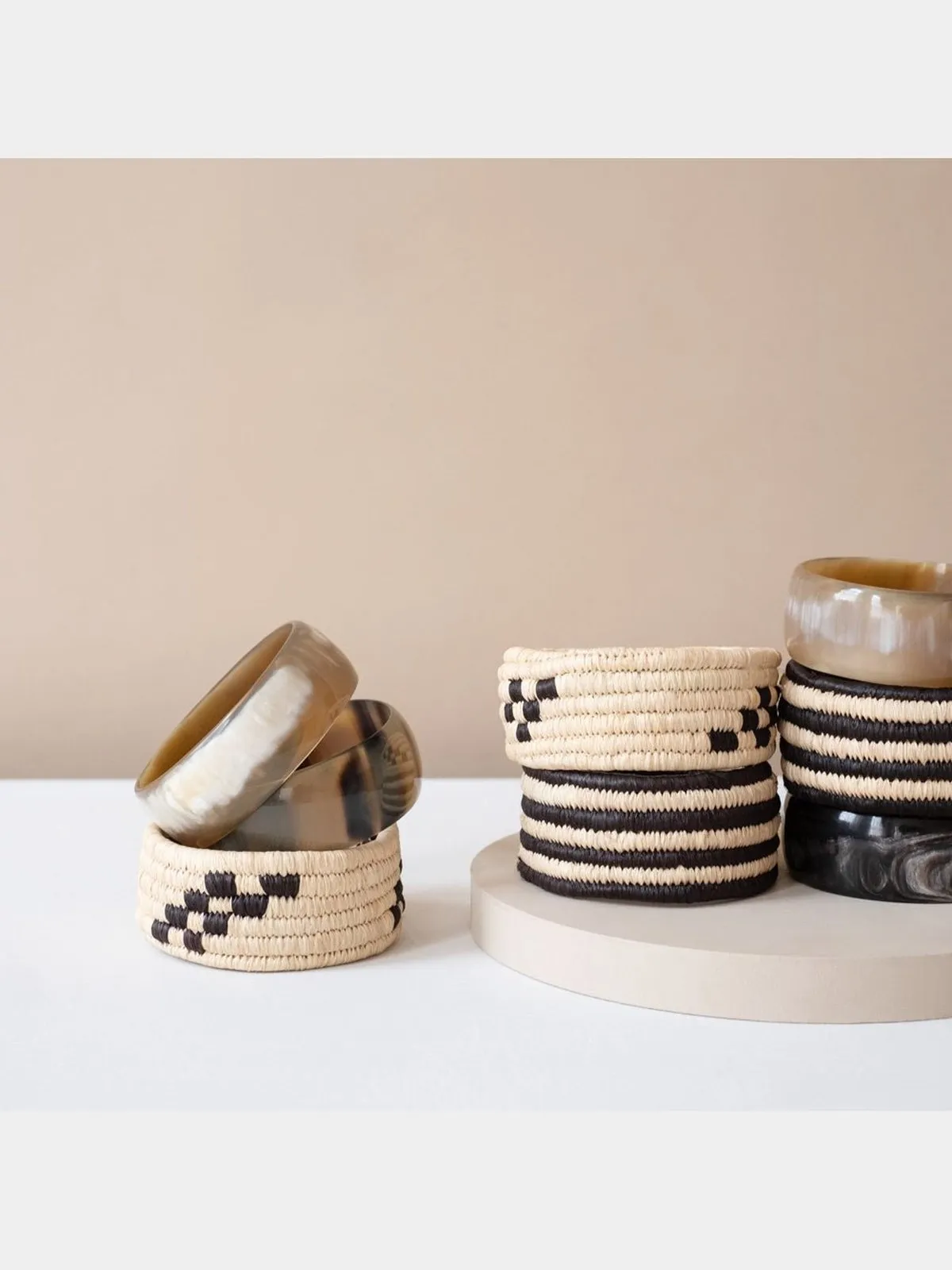 Horn Bangle - Wide