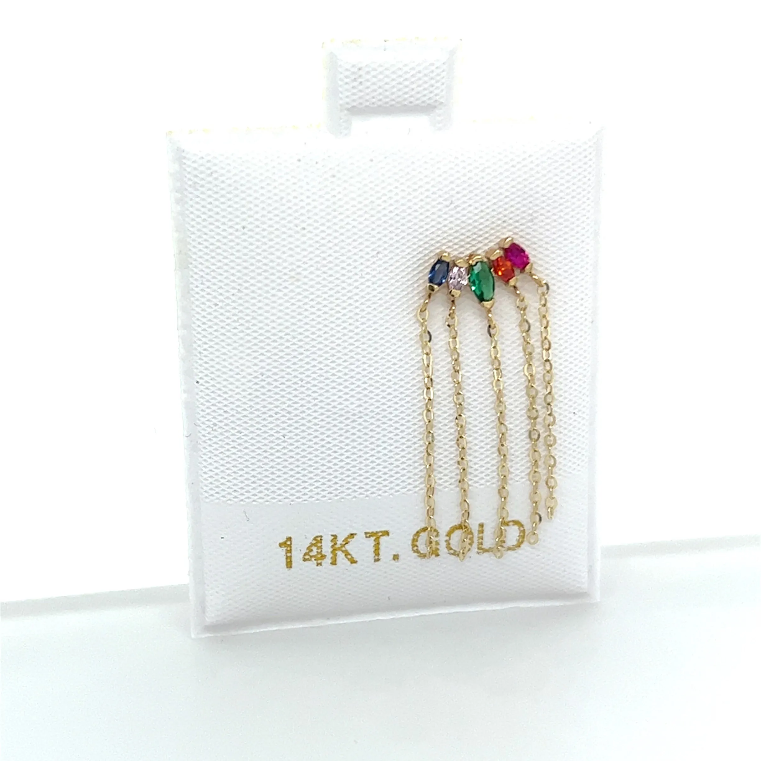 Marquise CZ's Fan Tassel Studs