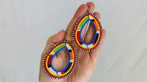Masaai Beaded Earrings. 0227
