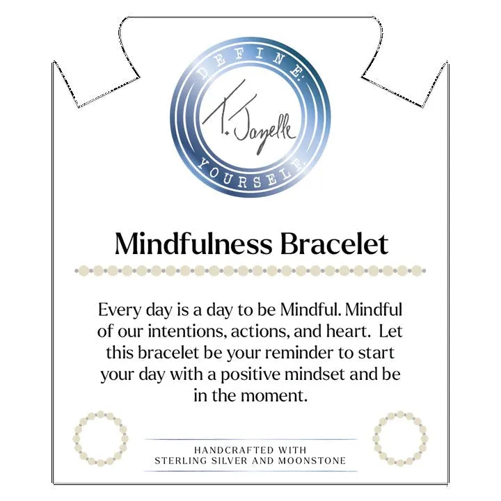 Mindfulness Collection- White Moonstone Gemstone Bracelet