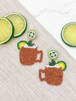 Mule Beaded Dangle Earrings