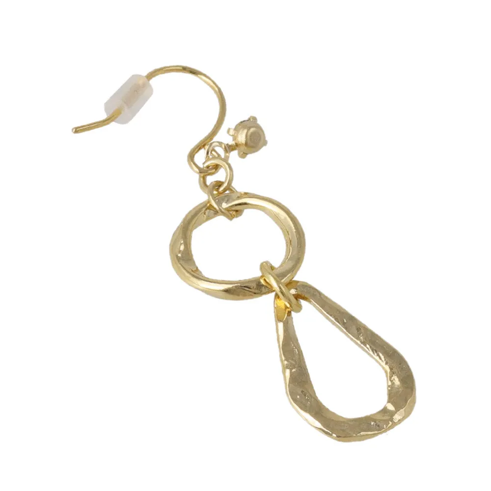 Organic Link Drop Earrings