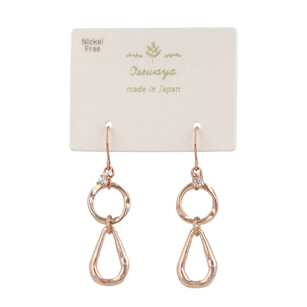 Organic Link Drop Earrings