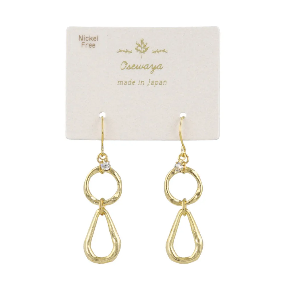 Organic Link Drop Earrings