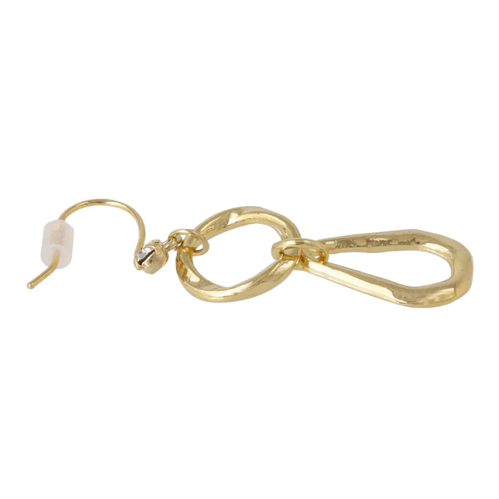 Organic Link Drop Earrings