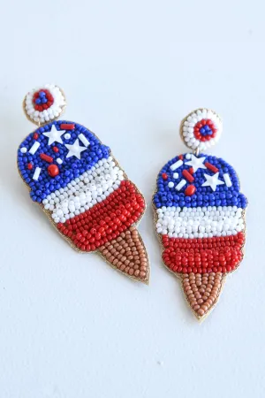 PATRIOTIC ICECREAM EARRINGS