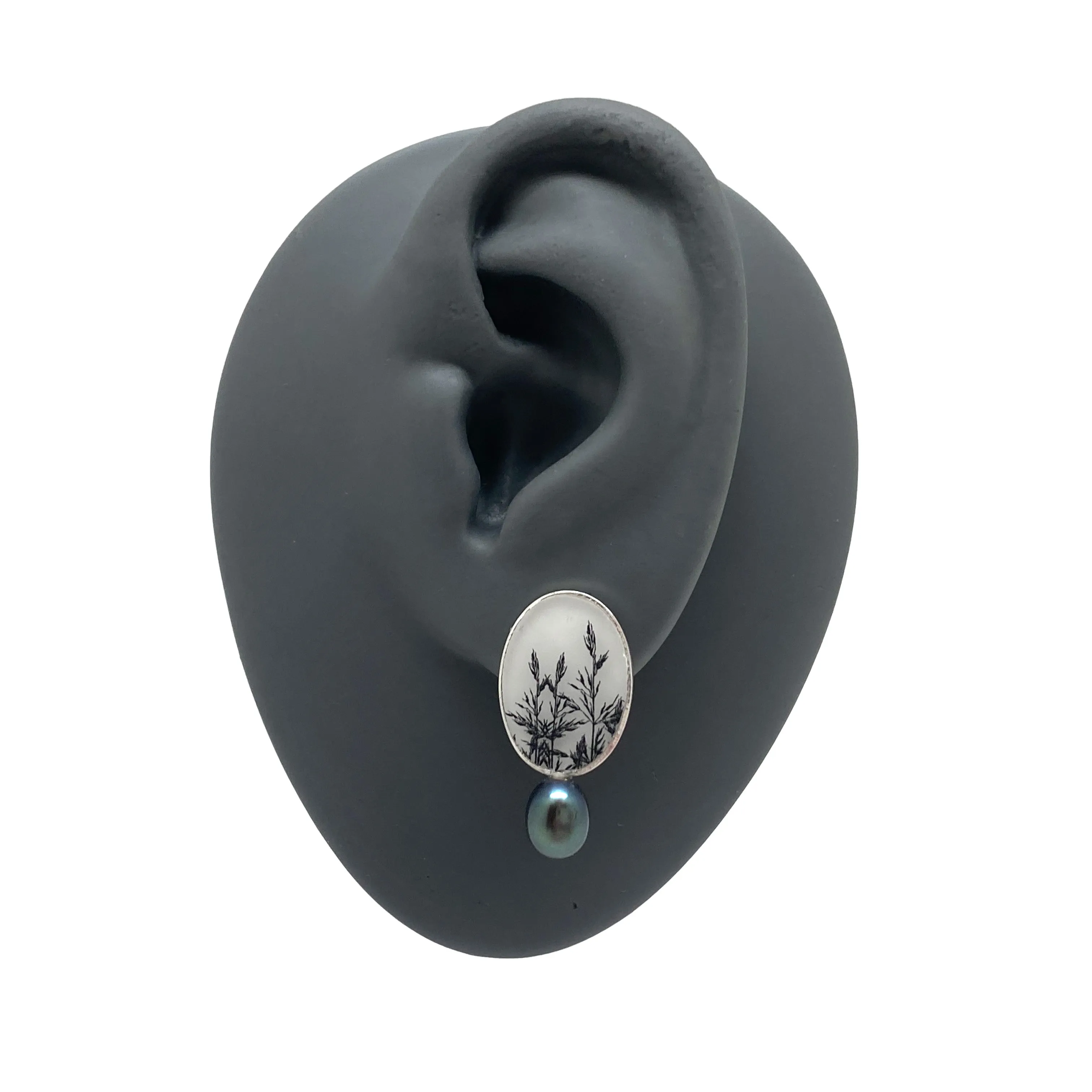 Pearl Drop Wheat Earrings