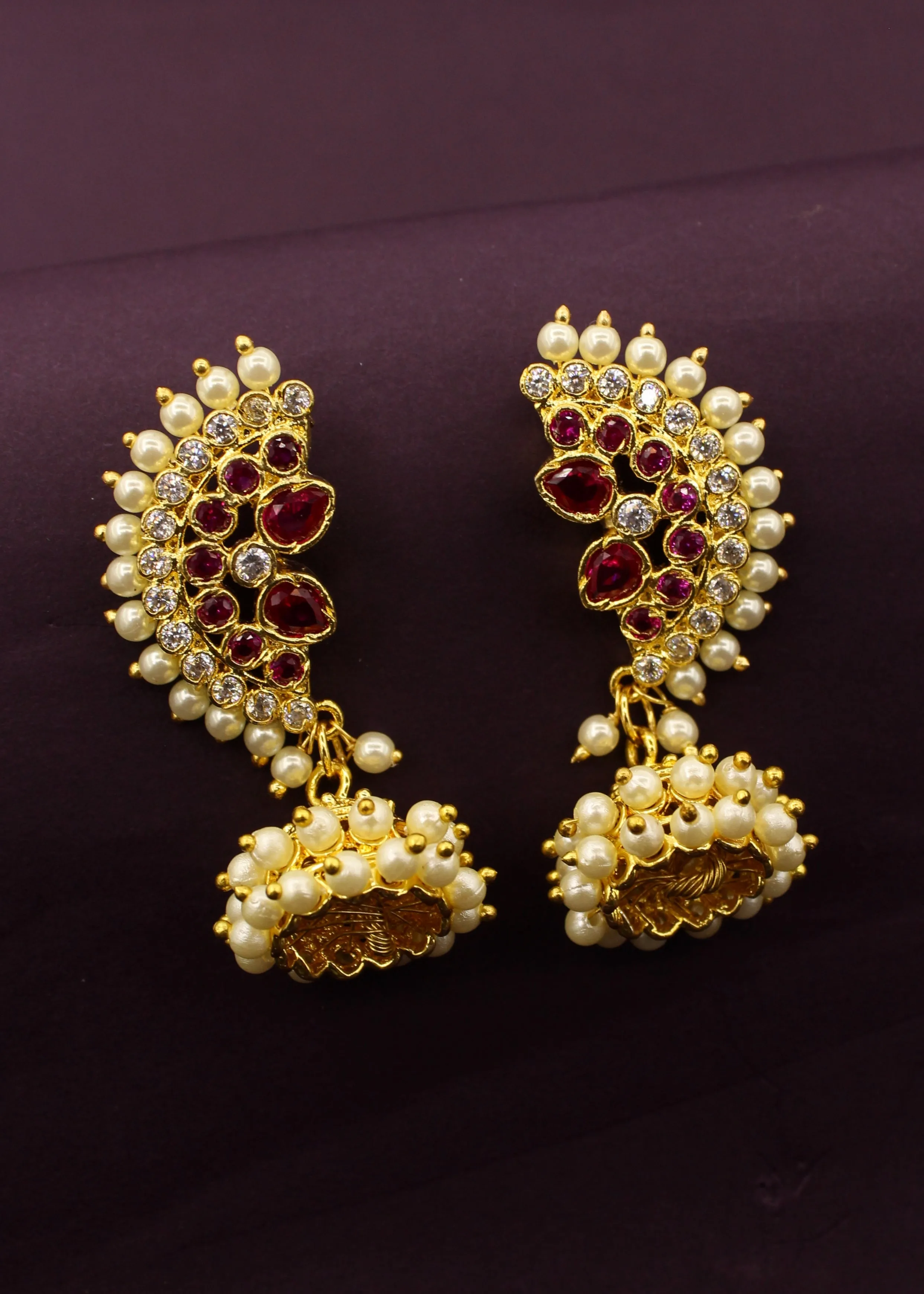 RAVISHING PEARLS JHUMKA EARRINGS