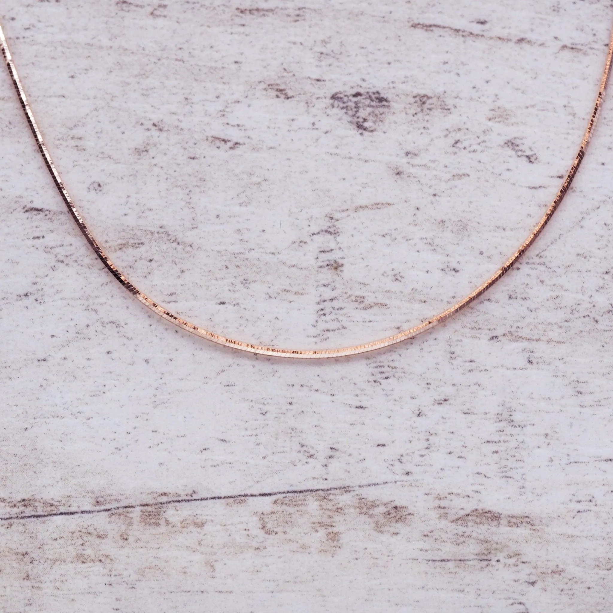 Rose Gold Snake Chain Necklace
