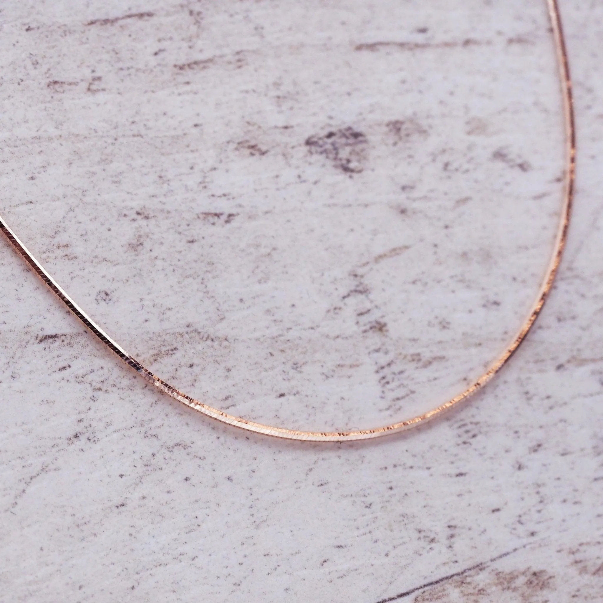 Rose Gold Snake Chain Necklace