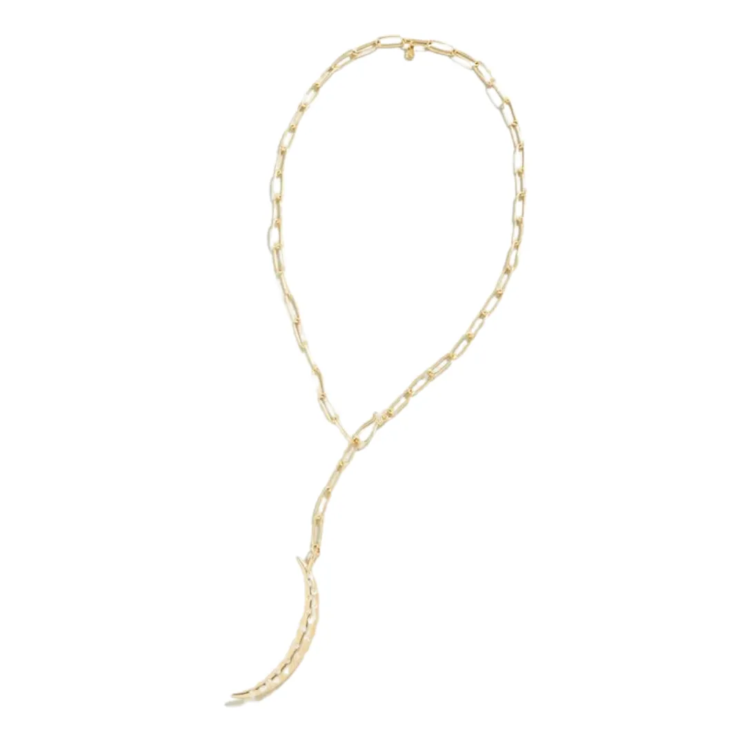 Spartina Crescent Crystal Necklace