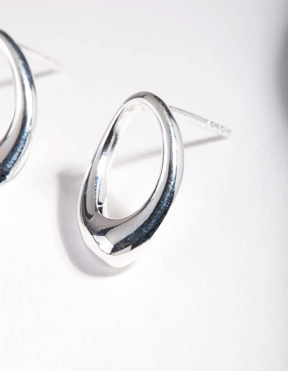 Sterling Silver Organic Drop Earrings