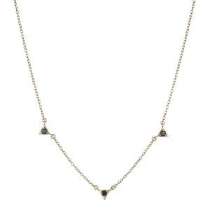 Tokyo Triple Triangle Drop Necklace